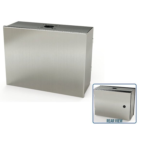 1/4 Turn Latch Electrical Enclosures, 12 in H, 6 in D, 16 in W, NEMA 3R, 4, 4X, 12, 13